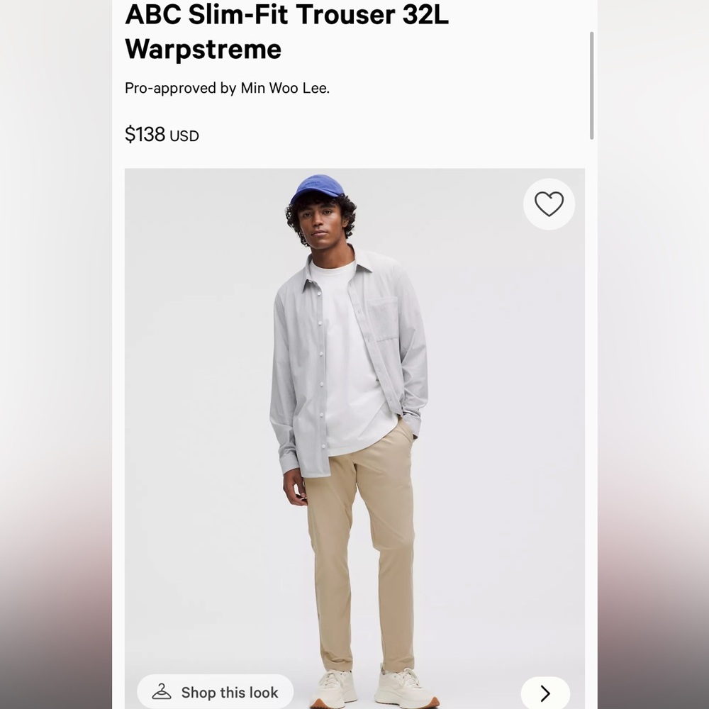 Men's lululemon Tan Pants
